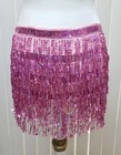 Belly Dance Costume Sequins Fringe Hip Scarf Belt Waist Wrap Skirt