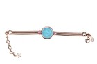 Kirks Folly Metallica Cloudwalker Unicorn Bracelet Aqua   Rose Goldtone