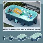 Above Ground Outdoor Swimming Pool Rectangular Foldable Pool Adult   Kiddie Pool