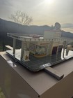 1950s Louis Marx Tin Day   Nite Service Station W elevator   Pumps 26   