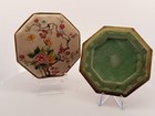 Vintage Langlois New York Shari Powder   Rouge Compact New In Silk Box 1920s