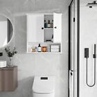 White Door 24  Wall Hanging Medicine Cabinet Bathroom Storage Shelf Organizer