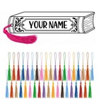 Personalized Bookmark Custom Name Laser Engraved Book Lover Gift With Tassel