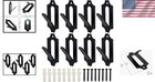 European Skull Mount Bracket Hangers For Deer   Antelope - 8 Pack Black
