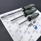 Snap-on Tools Usa Rare Combat Green 3pc Hard Handle Screwdriver Set Sddp42ira