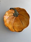 Williams Sonoma Orange Pumpkin Serving Bowl Made In Italy