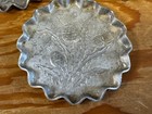 Set Of 3 Vintage Mcm Aluminum Florals Drink 3 5 8  Coasters