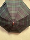 Vintage 80 s 90 s Polo Ralph Lauren Blackwatch  Plaid Wood Handle Umbrella  vguc