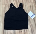 Athleta Girl Size L 12 Long Distance Bra Black- New