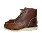 Carhartt  new  Men s 12 Waterproof 6-inch Moc Toe Wedge Boots Brown Leather