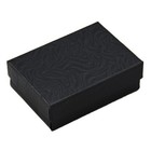 Jpb Black Swirl Cotton Filled Jewelry Box  32  case Of 100  3-1 8  X 2-1 8  X   