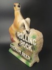Rolling Rock Premium Beer Latrobe Silvestri Bros Chalkware Horse Statue Vintage
