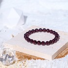 Natural Garnet Stretch Bracelet 5mm Red Crystal Gemstone Beaded Bracelet Gifts