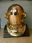 18 us Navy Diving Helmet Mark V 1942 Brooklyn Ny Pure Copper Brass Antique Helme