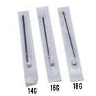 10pc Septum Piercing Kit -horseshoe needles forcep black Clicker Randomly Picked
