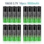 3 7v Rechargeable Button Top Li-ion Batteries  9900mah   4slot Usb Charger Lot