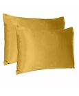 Set Of 2 Silky Satin Pillowcase Pillow Case Cushion Cover Standard 20 26in