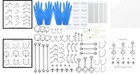 90pc Stainless Steel Piercing Kit 20g To 12g For All Body Areas - Hypoallergenic