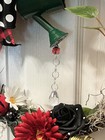 Sweet Ladybug Water Hose Wreath  Red Black And White Wreath  Summer Wreath