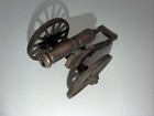 Vintage Revolutionary War Style Cannon Replica Cast Iron Frame Brass Barrel Mfco