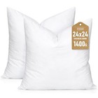  Synthetic Down Pillow Insert  24x24 Down 24x24 Inch  pack Of 2  White