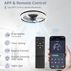 20  Modern Fan Lights Flush Mount Led Ceiling Light Kit With Remote App Control