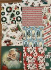Vintage Lot Of 14 Holiday Christmas Gift Wrapping Paper