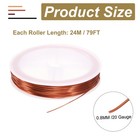 20 Gauge Copper Wire For Jewelry Making Tarnish Resistant Bead Wire Brown