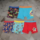 Sonic The Hedgehog 5 Pack Multicolored Boxer Briefs Youth Boys Size 4 New