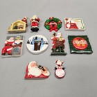 Vintage Coca Cola Magnets Christmas   Lot Of 10