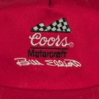 Bill Elliott Coors Motorcraft Vintage Hat Racing Snapback Truckers Red Usa Made