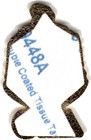 Delta Sigma Theta Crest Flat Craft Medallion  gold - 1 t 