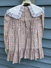 Polly Flinders Vtg  Classic Hand Smocked Dress Size 6 Long Sleeved V Collar Nwt