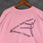 Rare Vintage 70s American Ballet Theater Chicago Crewneck Sweatshirt Size Xl 60s