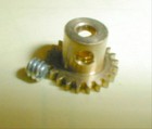 20 Tooth Brass Slot Car Pinion Gear   Set Screw 48 Pitch 1 8  Armature Shaft Nos