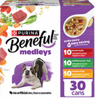 4 Packs Purina   Beneful   Medleys Adult Dog Wet Food - 3 Oz  30 Count