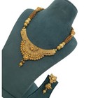 Indian Necklace Set With Earrings Gold Plated Fashion Jewellery For Women