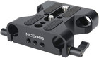 Multipurpose Camera Base Plate With 15mm Rod Rail Clamp For Dslr Rig Support Sys
