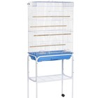 Ph Prevue Cage Stand White 26x14x31 75in Model 447 New Flight Bird Casters