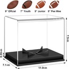 Acrylic Football Display Case Autographed Football Holder With Removable Stand