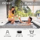 Intex 28449ep Purespa Plus Greystone Inflatable Hot Tub Spa  83 X 28   open Box 
