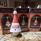 Yule-glo Conical Mini Christmas Tree Ornament Set Of 3  boxed 