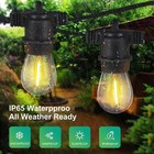 S14 Guirnaldas De Luces Solares Para Exteriores impermeables Luces De Patio-54ft