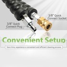Yamatic 4000 Psi Pressure Washer Hose For Hot Water 3 8  Solid Power Washer Hose
