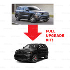 Front Bumper Grille Kit W  Running Lights For 2014-2021 Jeep Grand Cherokee Srt8