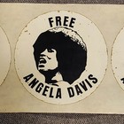 Rare  Authentic  speech   free Angela Davis  Admission Stickers 4 For  19 95 Obo
