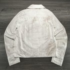 True Vintage 50s Workwear Shirt Jacket Mens Medium White Cat Eye Sanforized Usa