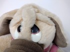 Vintage Dan Dee Dog Plush - Stuffed Sad Eyes Hound Dress outfit  W tag Tan Brown