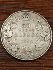 1934 Canada 50 Cents Silver Coin - Low Mintage 38 435