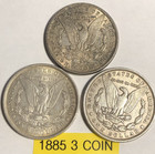 1885 Morgan Silver Dollar Au xf Grade 3 Coin Lot  - Future Numismatic Value       